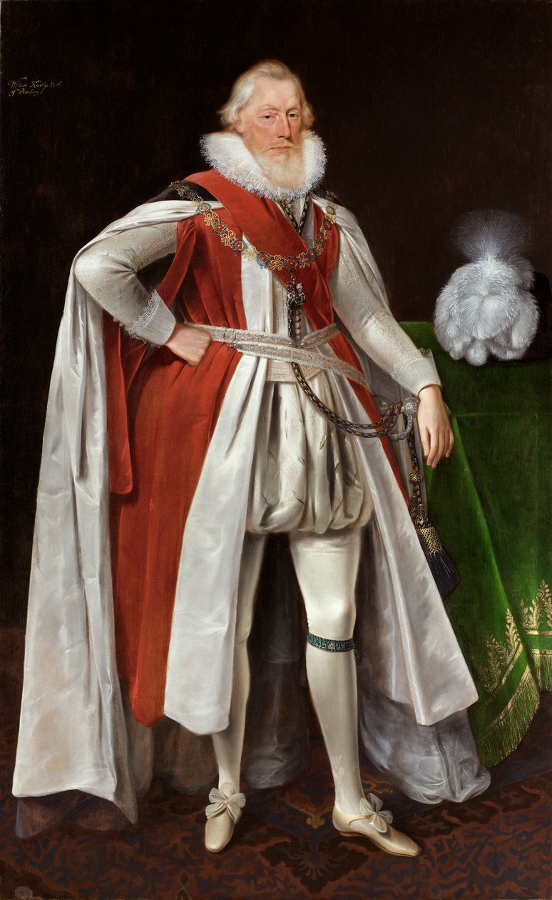 William Knollys, 1. jarl av Banbury, c1615-c1620 av Daniel Mytens