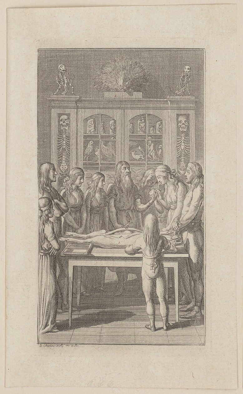 Anatomisk institutt av Daniel Nikolaus Chodowiecki