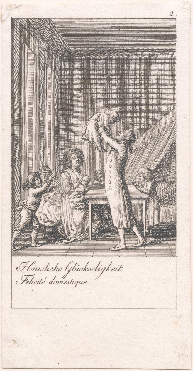 Motiver for ekteskap og deres konsekvenser. Bl. 2 av Daniel Nikolaus Chodowiecki