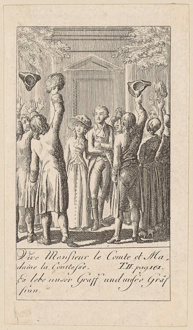 Plate 10 til «Karoline von Lichtfield» av Daniel Nikolaus Chodowiecki