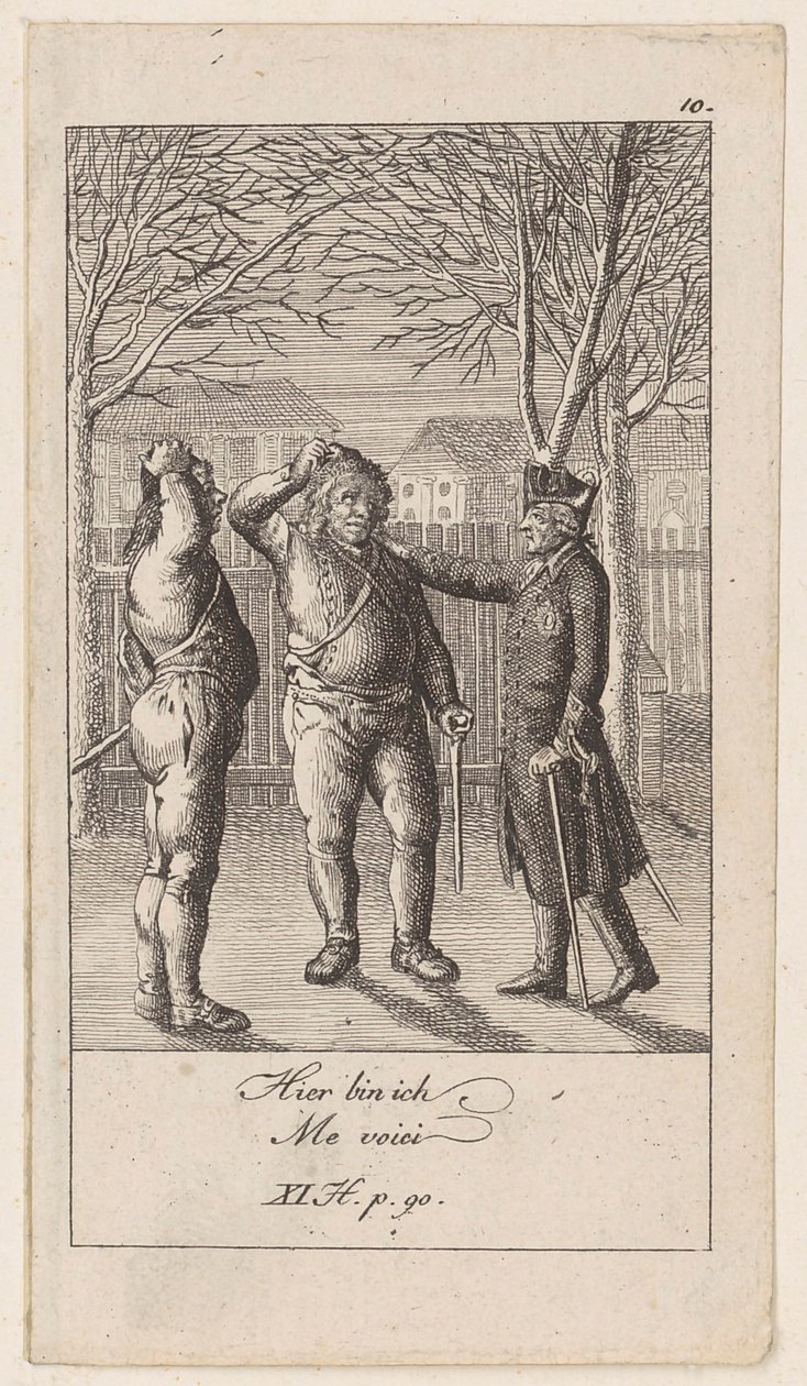 Plate 10 til «Anekdoter og karaktertrekk ved Fredrik II, konge av Preussen» av Daniel Nikolaus Chodowiecki