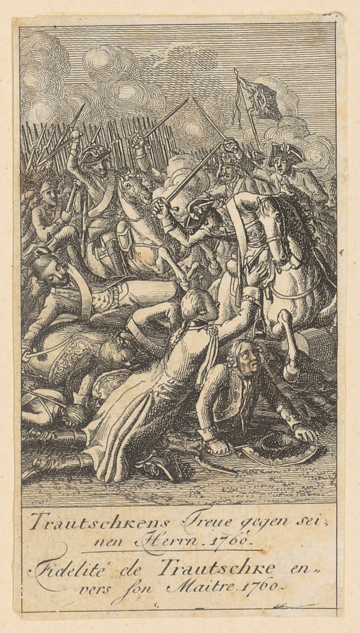 Blad 11 av «Brandenburgske krigsscener» av Daniel Nikolaus Chodowiecki