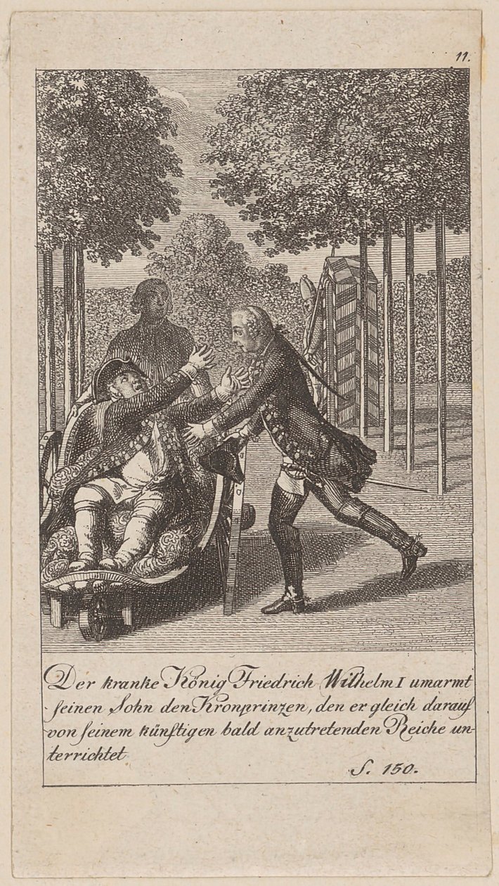 Blad 11 i serien «Brandenburgs historie» av Daniel Nikolaus Chodowiecki
