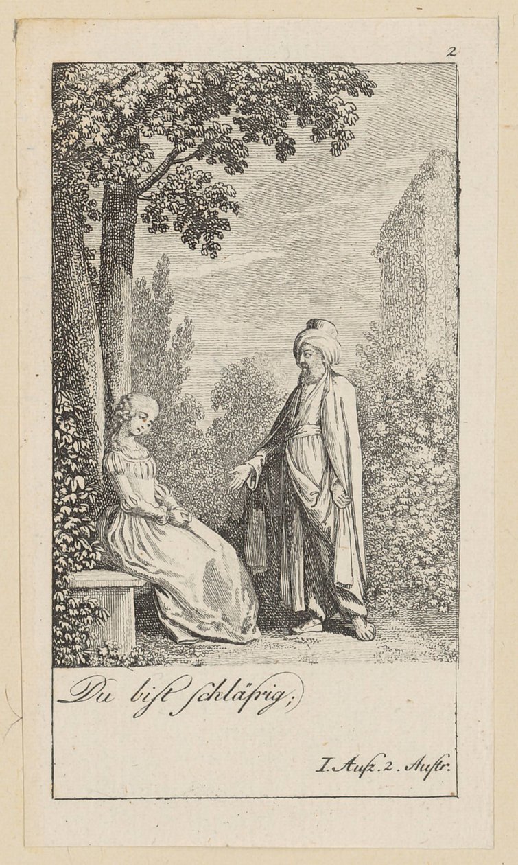 Plate 2 til Shakespeares "Stormen" av Daniel Nikolaus Chodowiecki