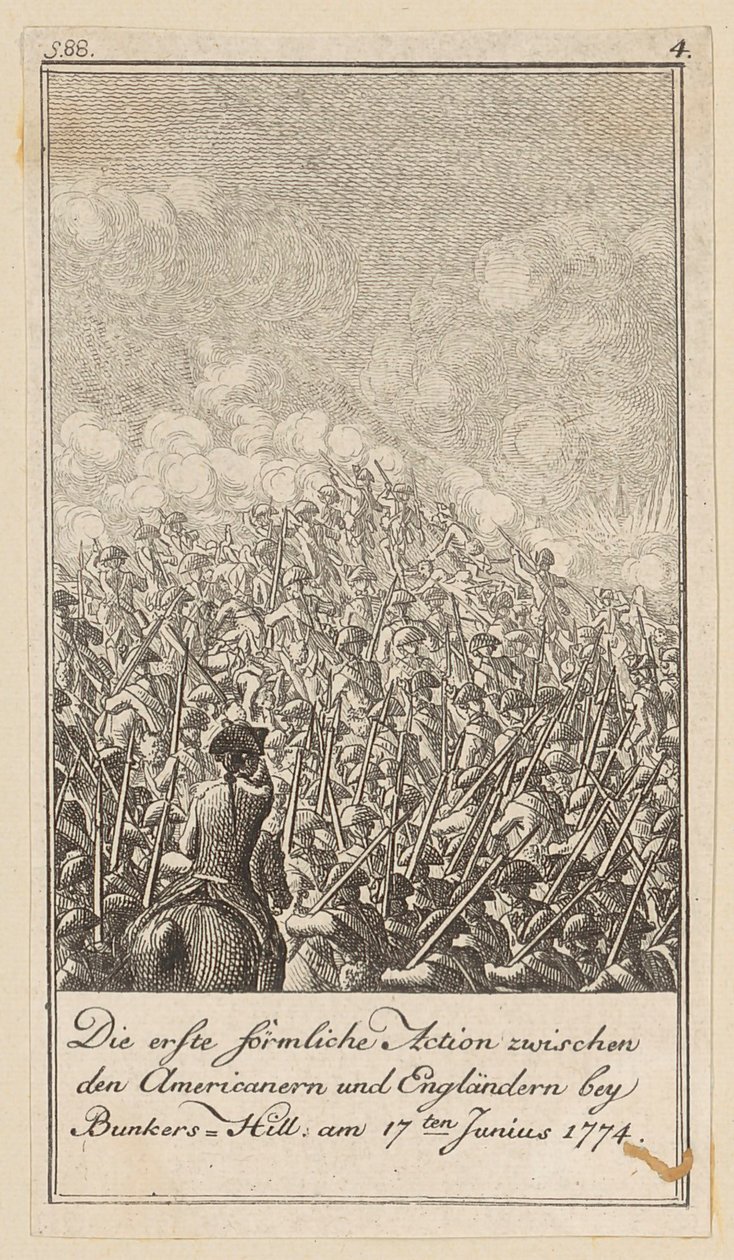 Blad 4 i serien til avhandlingen «Historien om revolusjonen i Nord-Amerika» av M. C. Sprengel. av Daniel Nikolaus Chodowiecki