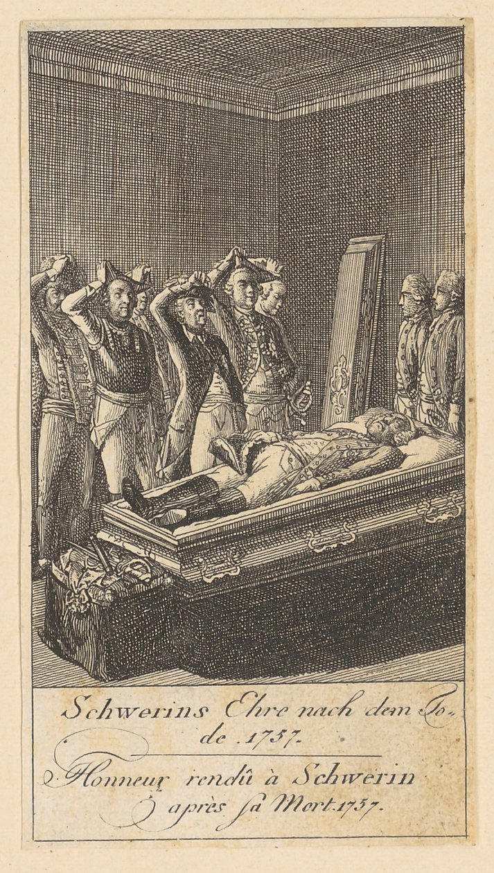 Plate 6 av «Brandenburgske krigsscener» av Daniel Nikolaus Chodowiecki