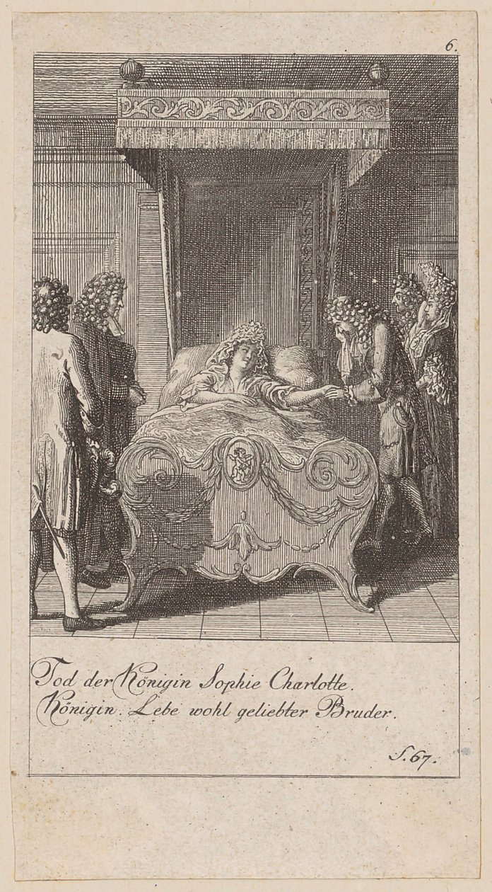 Blad 6 fra serien «Brandenburgs historie» av Daniel Nikolaus Chodowiecki
