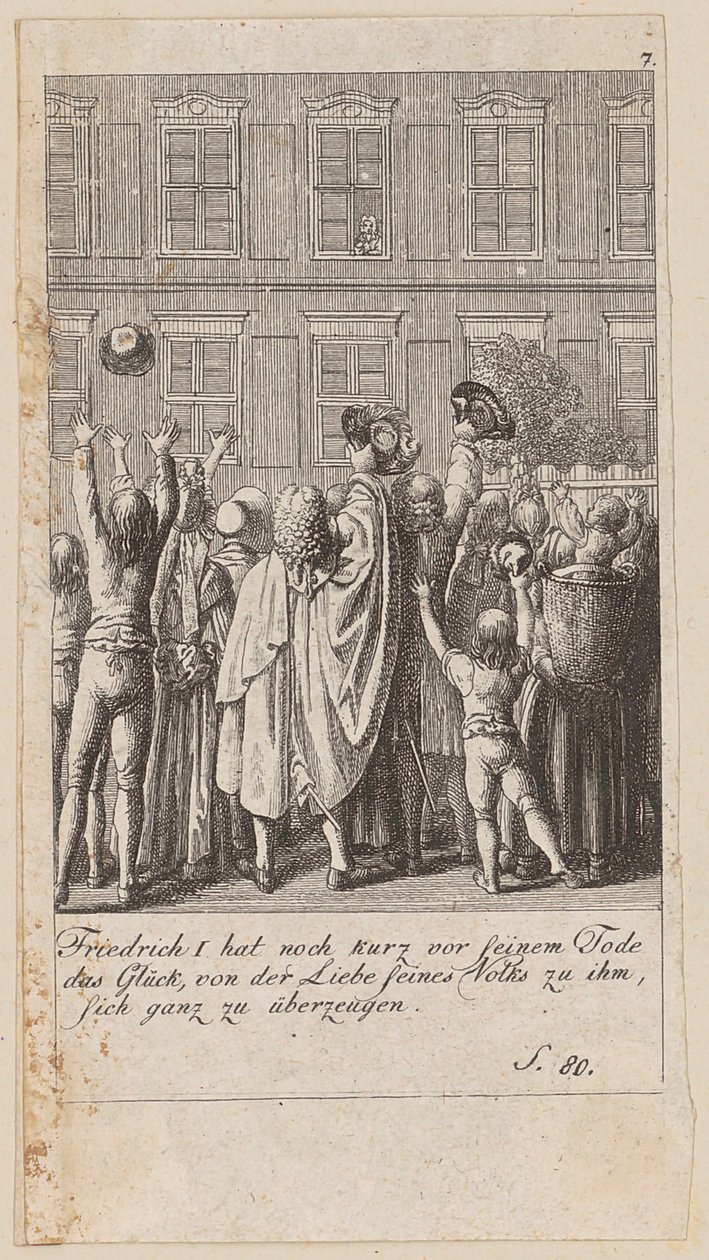 Plate 7 fra serien «Brandenburgs historie» av Daniel Nikolaus Chodowiecki