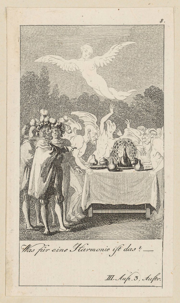 Plate 8 til Shakespeares «Stormen» av Daniel Nikolaus Chodowiecki