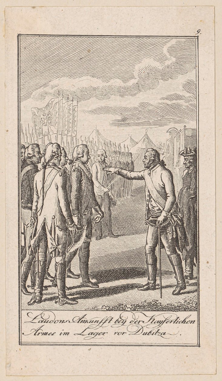 Blad 9 fra «Fremstillinger fra nyere historie» av Daniel Nikolaus Chodowiecki