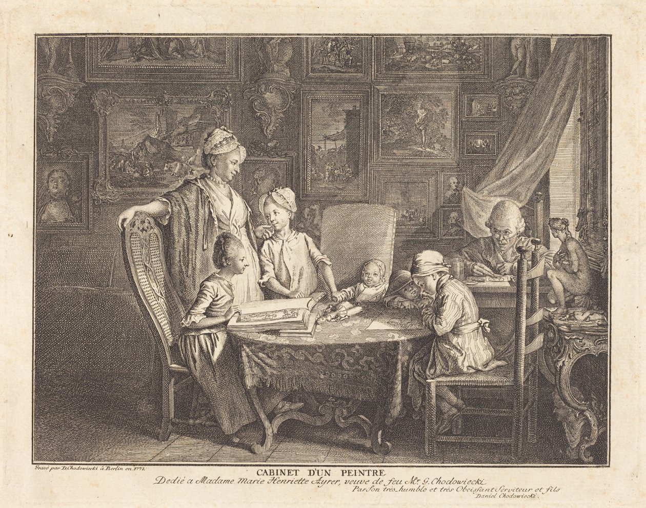 En malers kabinett av Daniel Nikolaus Chodowiecki
