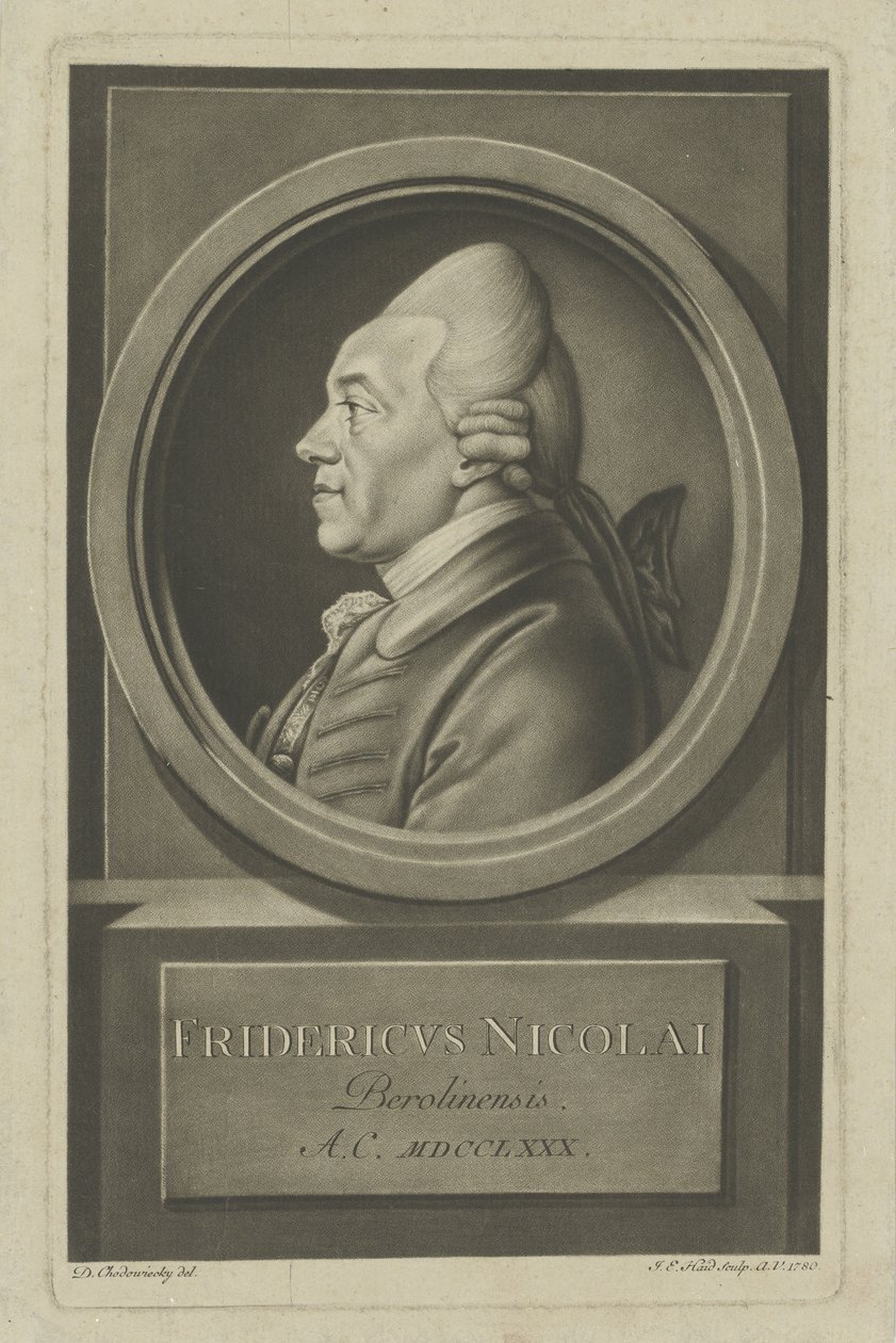 Christoph Friedrich Nicolai 1733-1811, 1780. av Daniel Nikolaus Chodowiecki