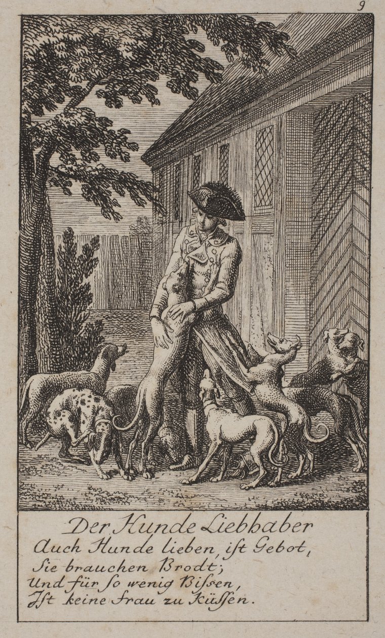 "Hundeelskeren" av Daniel Nikolaus Chodowiecki