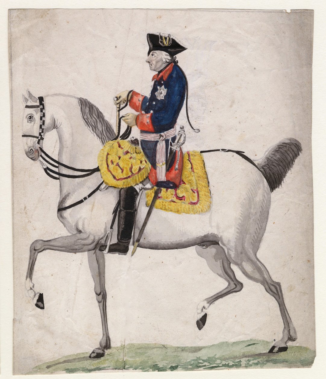 Frederic II de Prusse dit Frederic le Grand - Frederick II av Preussen - Chodowiecki, Daniel Nikolaus av Daniel Nikolaus Chodowiecki