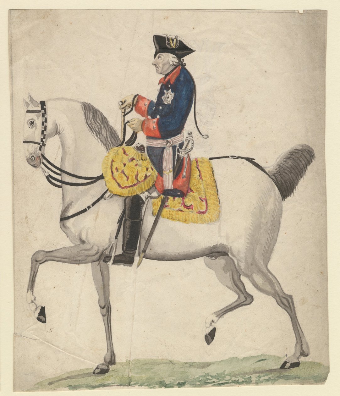 Fredrik II av Preussen, 1785 av Daniel Nikolaus Chodowiecki