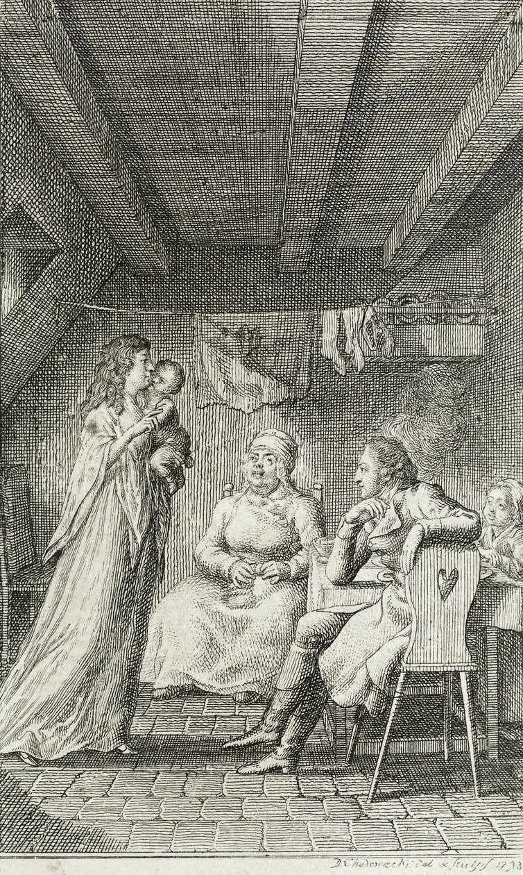 Illustrasjon til «Beckers almanakk for 1799» av Daniel Nikolaus Chodowiecki