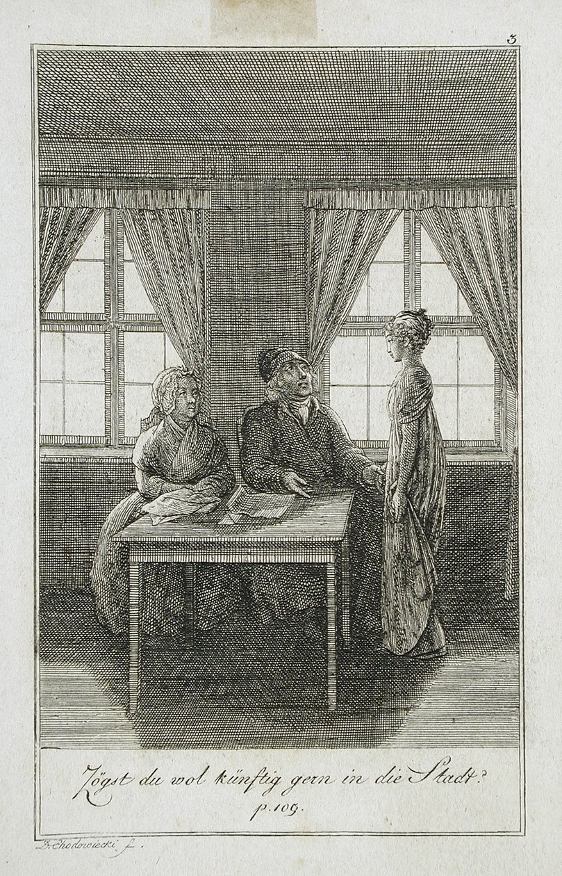 Illustrasjon til Beckers lommebok for 1799 av Daniel Nikolaus Chodowiecki