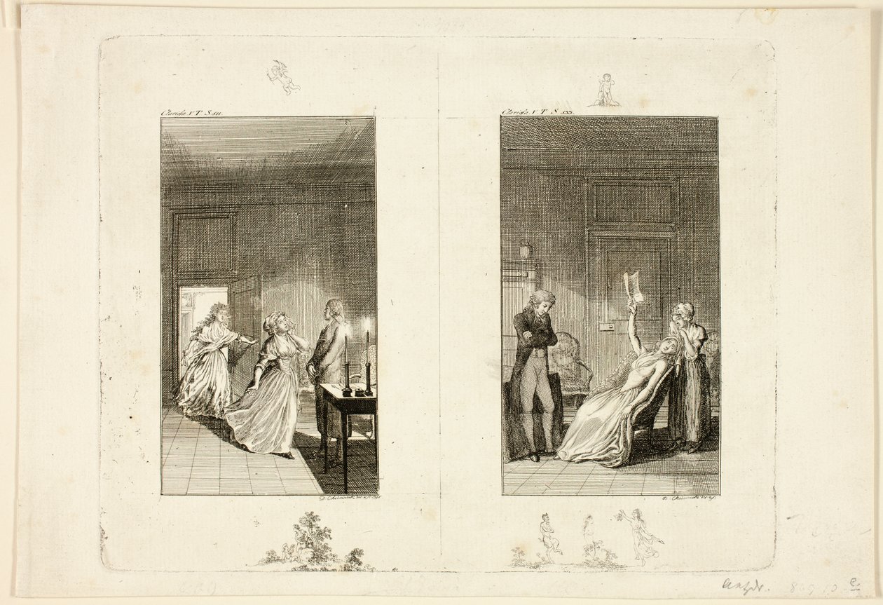 Illustrasjon til Samuel Richardsons Clarissa av Daniel Nikolaus Chodowiecki