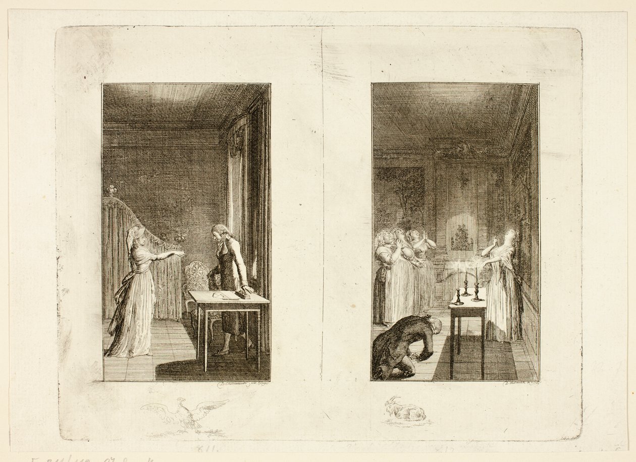 Illustrasjon til Samuel Richardsons Clarissa av Daniel Nikolaus Chodowiecki