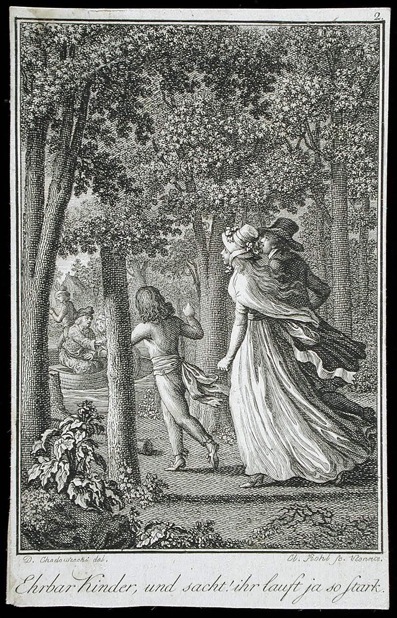 Illustrasjoner til «Beckers almanakk for 1798» av Daniel Nikolaus Chodowiecki