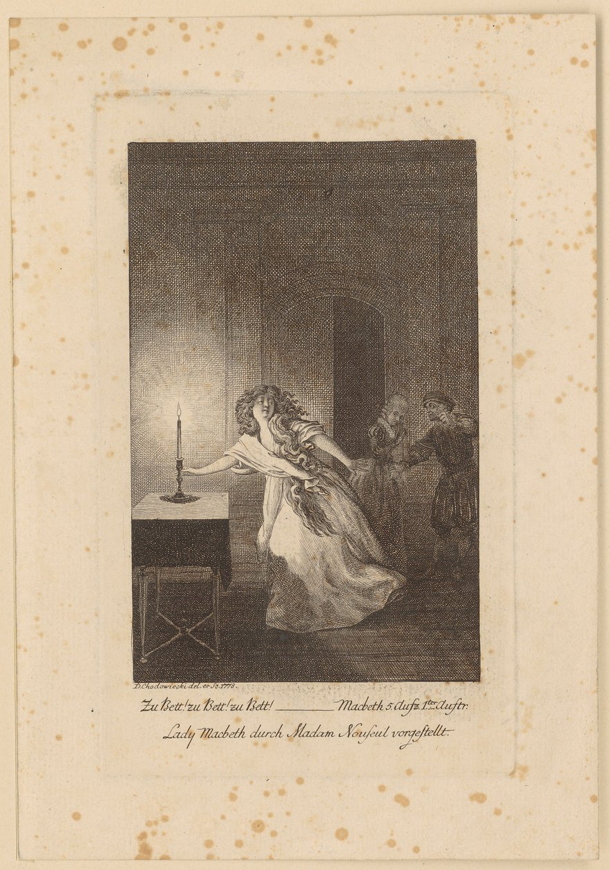 Lady Macbeth av Daniel Nikolaus Chodowiecki