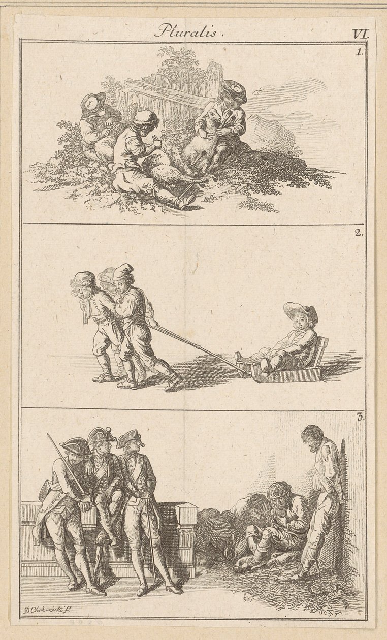 Pluralis VI av Daniel Nikolaus Chodowiecki
