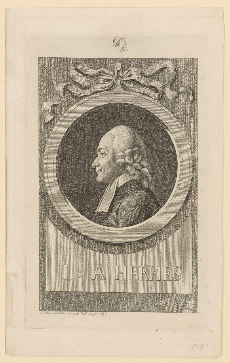 Portrett av Joh. Aug. Hermes av Daniel Nikolaus Chodowiecki
