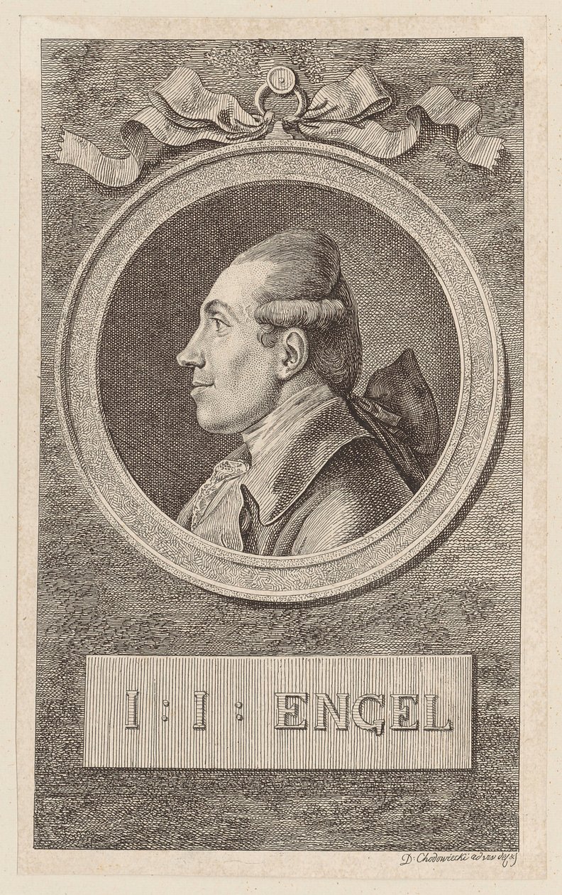 Portrett av Johann Jakob Engel av Daniel Nikolaus Chodowiecki