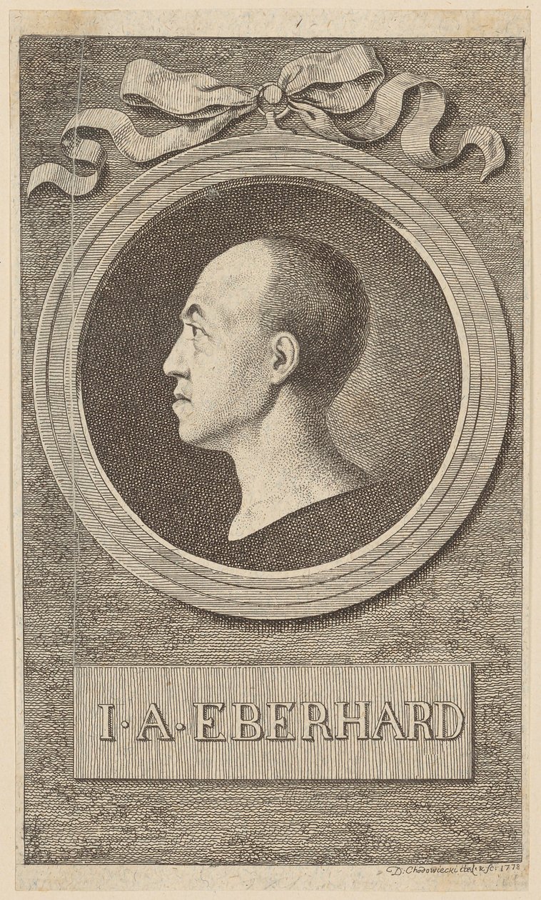 Portrett av prof. J. A. Eberhard av Daniel Nikolaus Chodowiecki