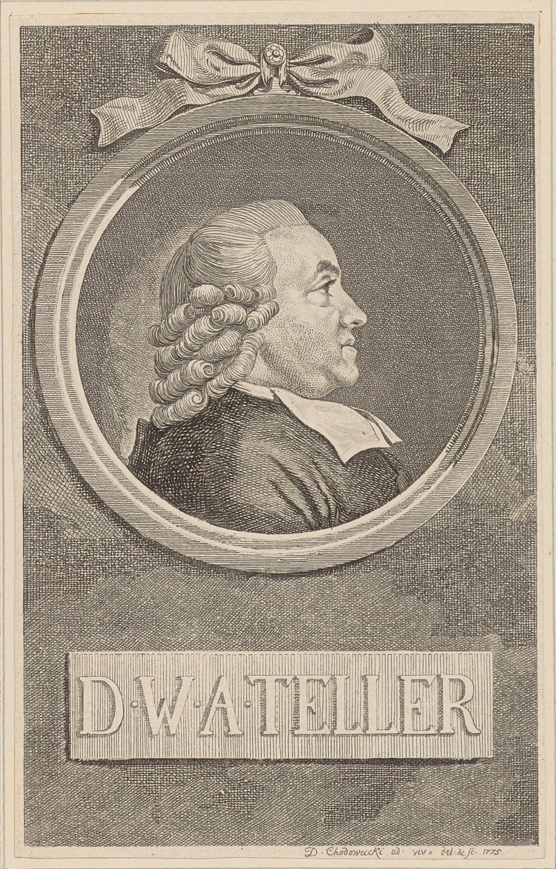 Portrett av Wilhelm Abraham Teller av Daniel Nikolaus Chodowiecki