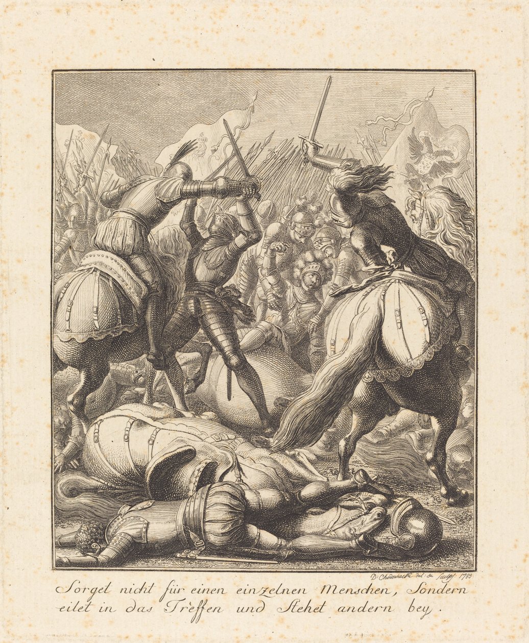 Rudolf av Hapsburg av Daniel Nikolaus Chodowiecki