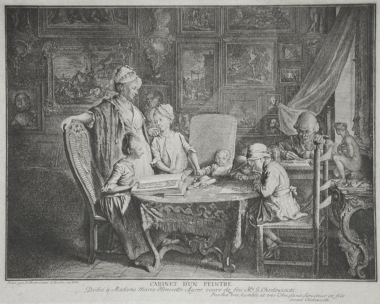 Et maleratelier av Daniel Nikolaus Chodowiecki