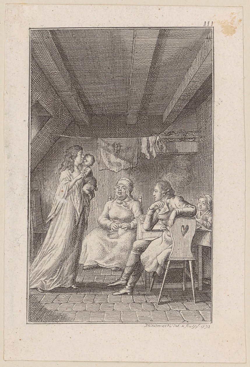 Scene på et annet vertshus av Daniel Nikolaus Chodowiecki