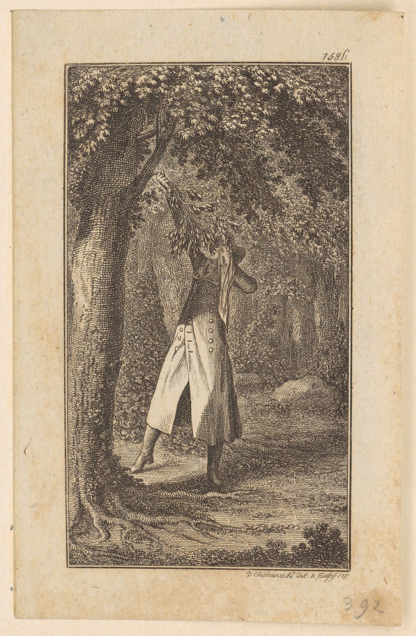 Tittelgravyr til Schummels «Wilhelm von Blumenthal», andre del av Daniel Nikolaus Chodowiecki