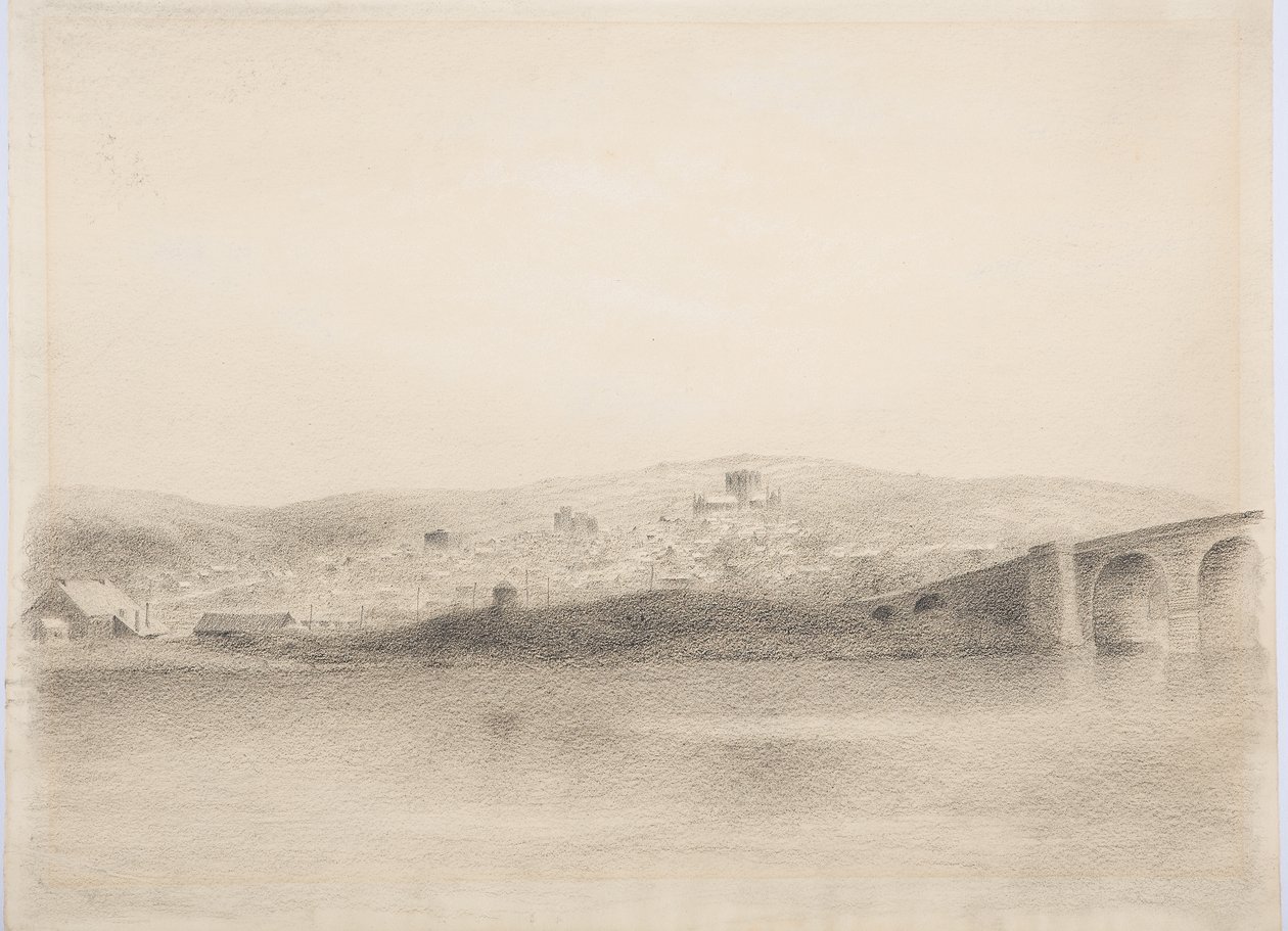 Hexham, ca. 1916 (kull på papir) av Daniel Oliver