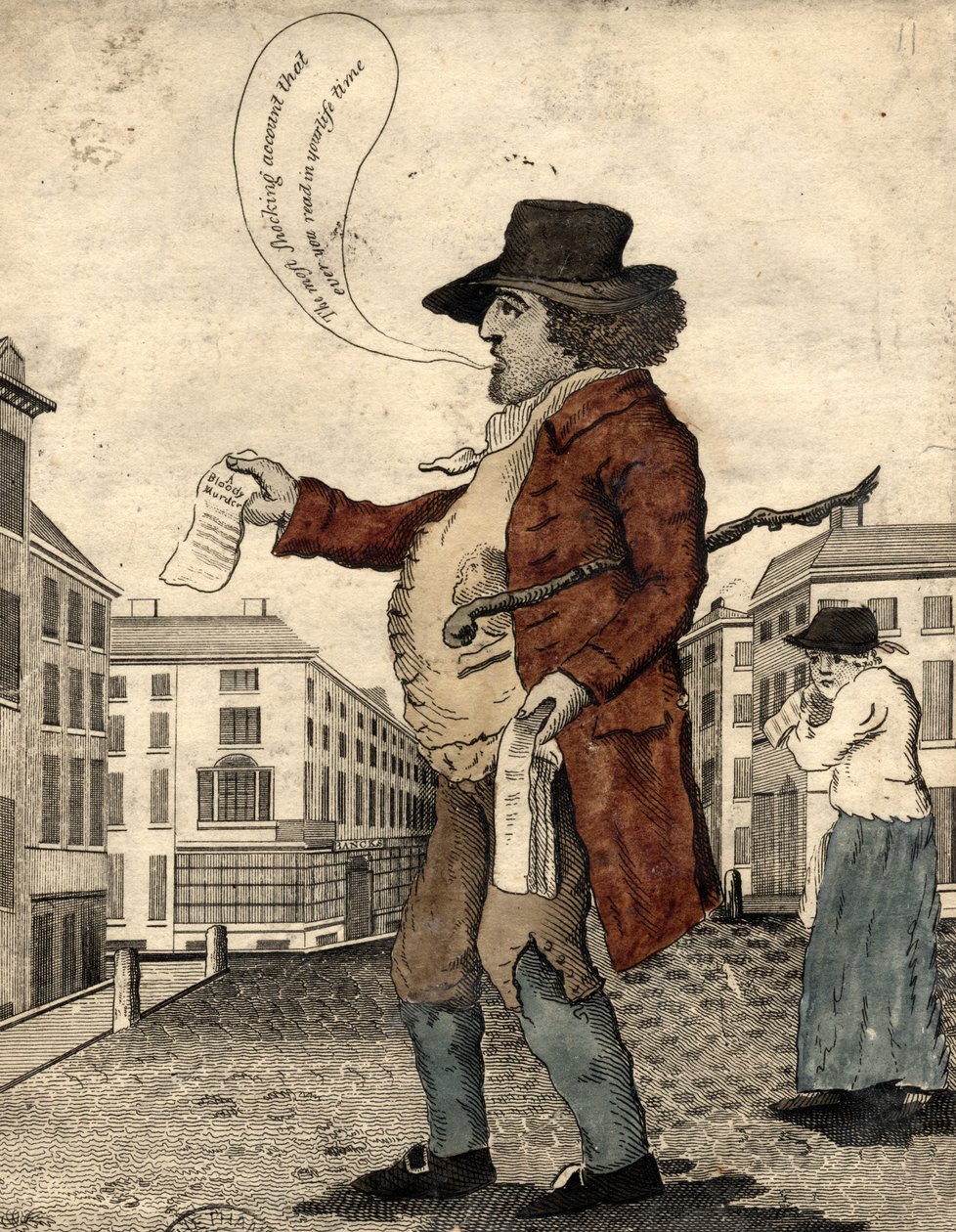 Balladeselger, tidlig på 1800-tallet (håndfarget gravering) av Daniel Orme