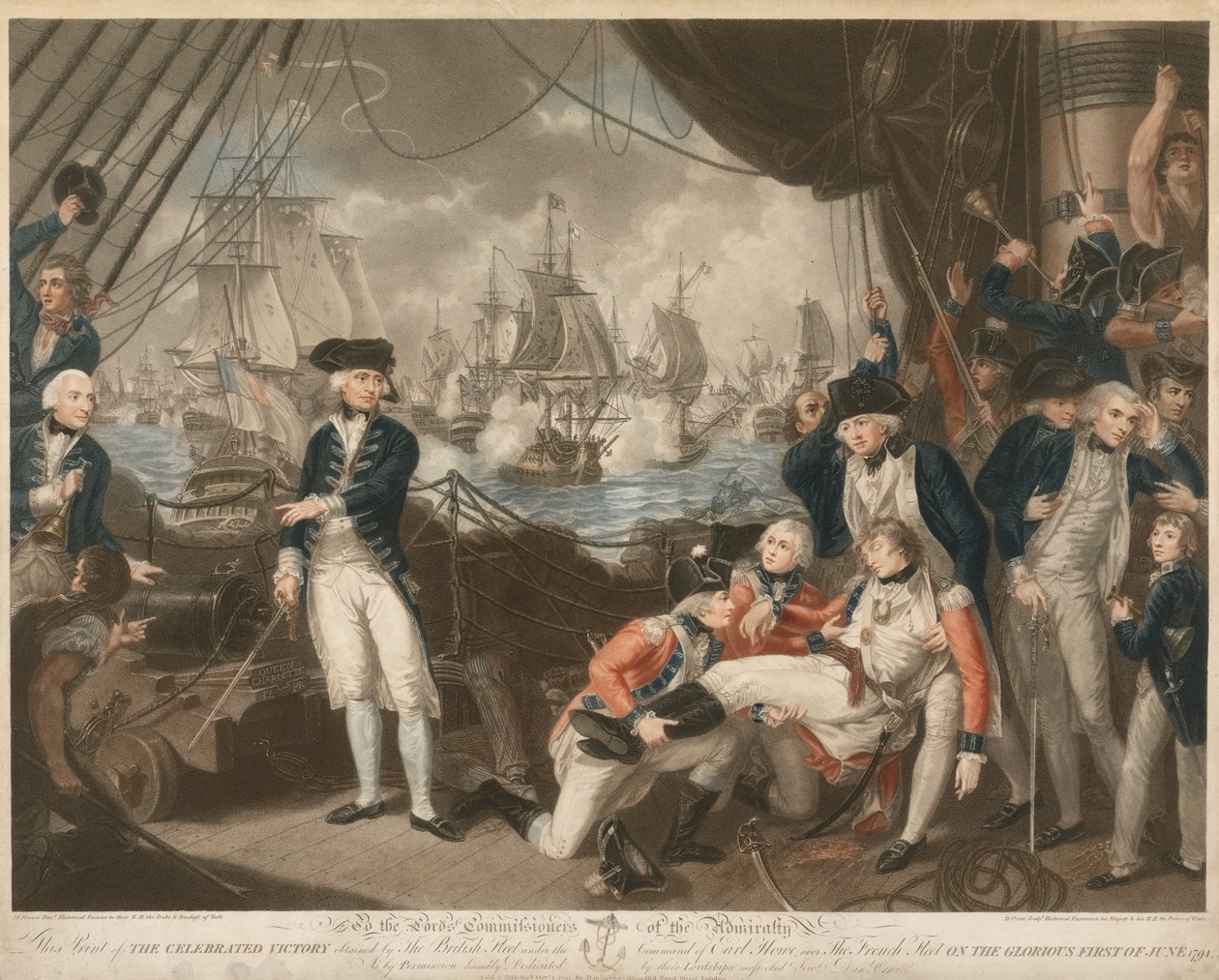 Den feirede seieren ... på den strålende første juni 1794 av Daniel Orme