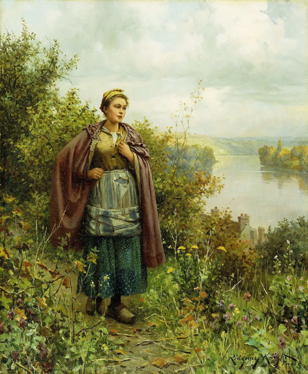 En høsttur, av Daniel Ridgway Knight