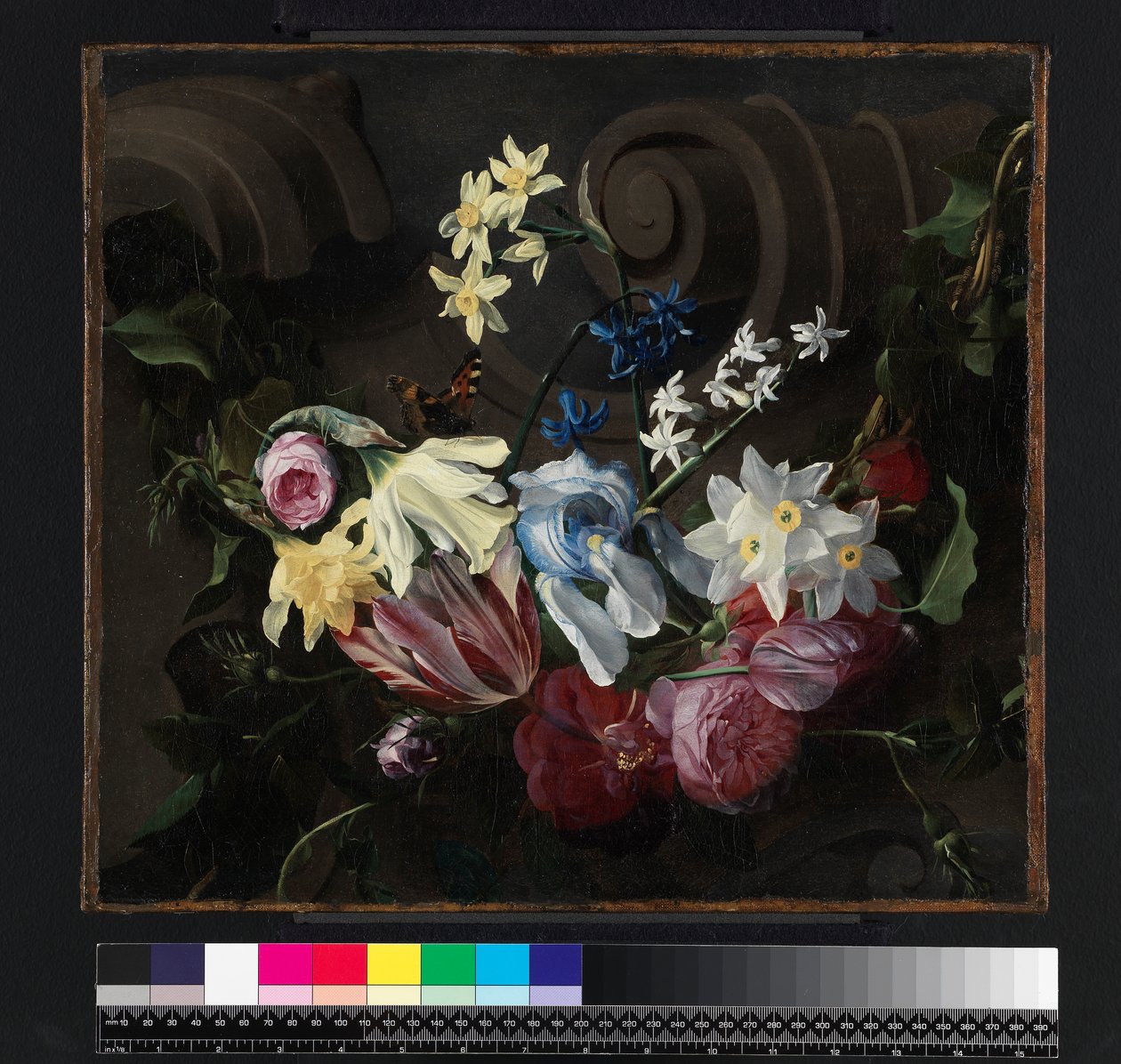 Festong av blomster, før 1661 av Daniel Seghers