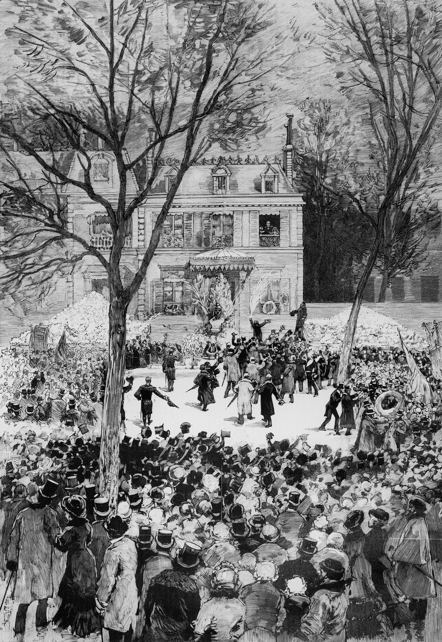 Feiring av 80-årsjubileet for Victor Hugos fødsel (1802-85) fra 