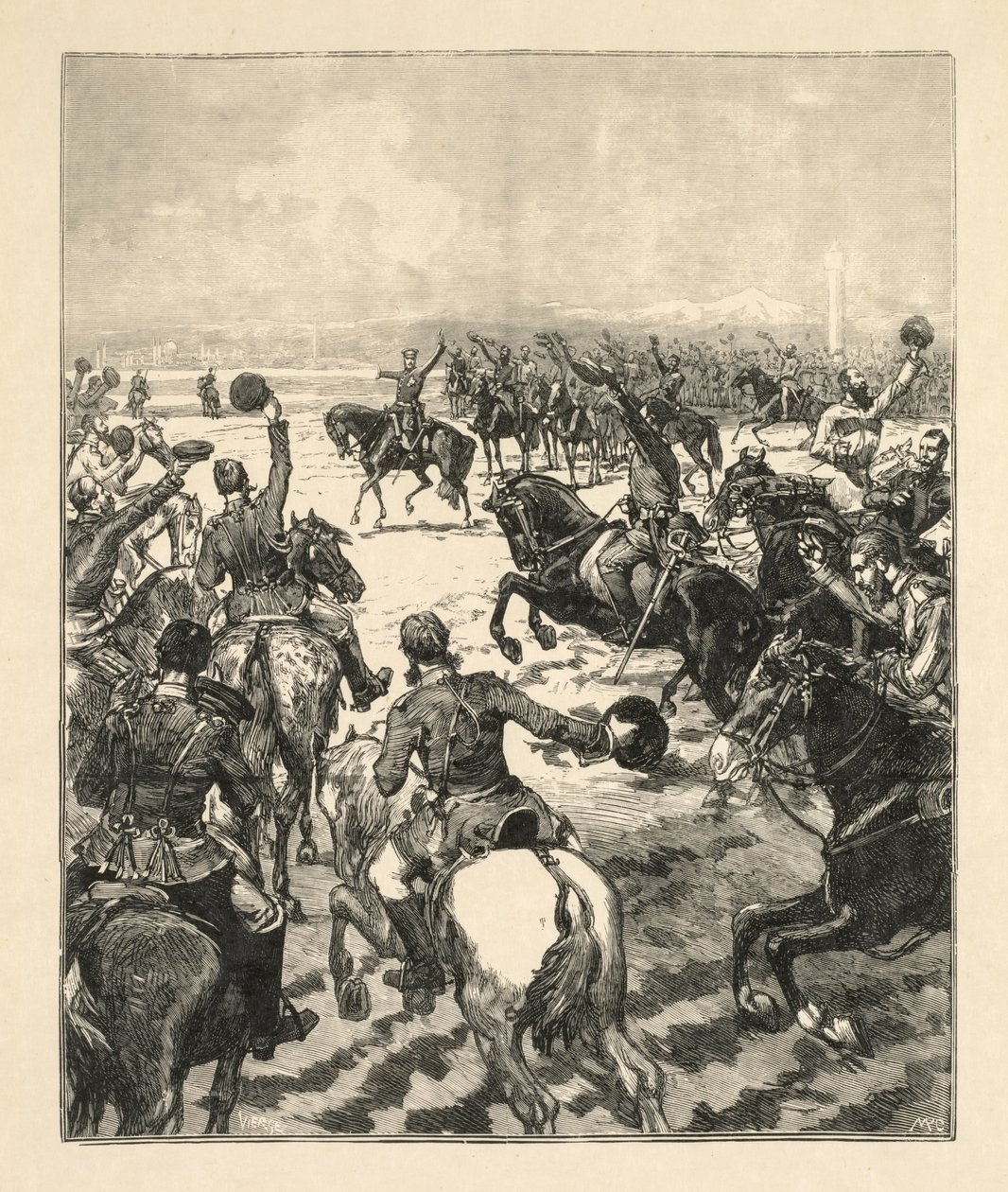Napoleonsk kampscene. av Daniel Urrabieta Vierge