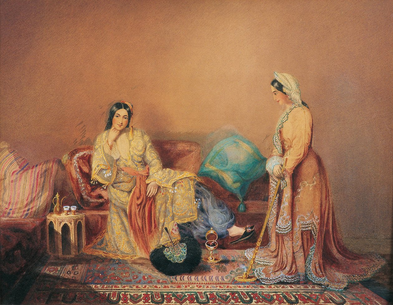 Phanariot Greek Ladies, midten av det 19. århundre. av Daniel Valentine Rivière