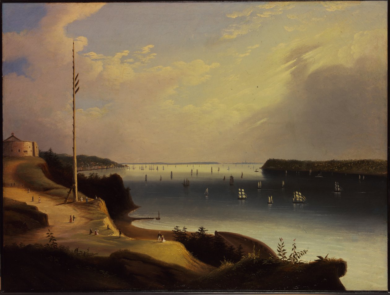 New York havn, ca. 1835 av Daniel Wadsworth