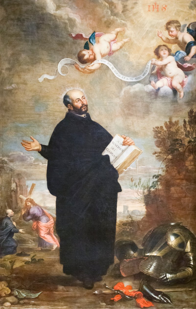 Saint Ignatius av Loyola (olje på lerret) av Daniel & Wildens Jan (1586 1653) Seghers