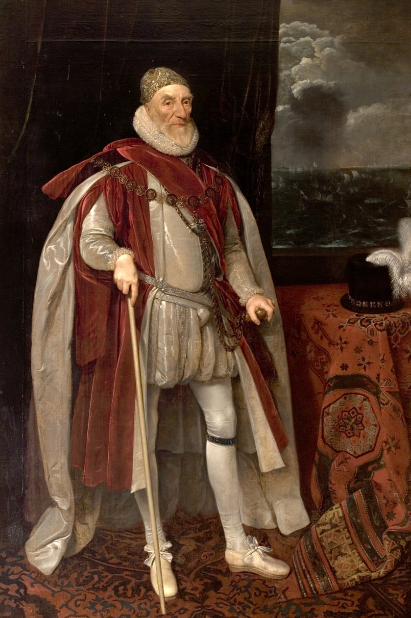 Lord Howard av Effingham, 1600-tallet av Daniel Mytens