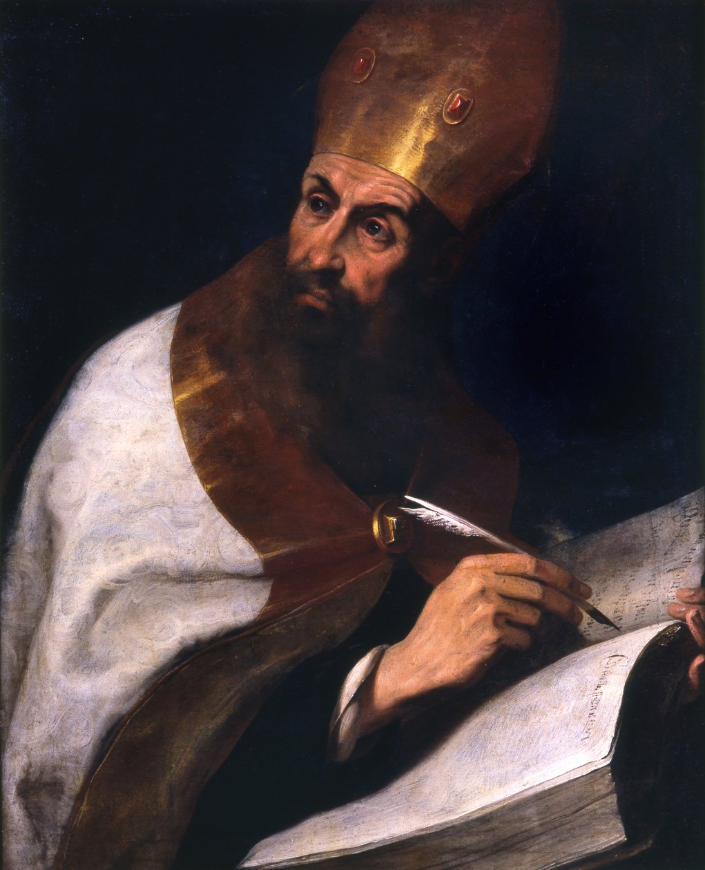 Saint Augustine av Daniele Crespi
