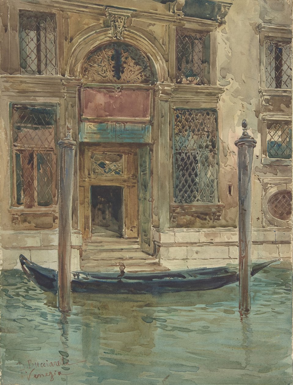 Portalen til et venetiansk palass, 1839-1911. av Daniele Bucciarelli