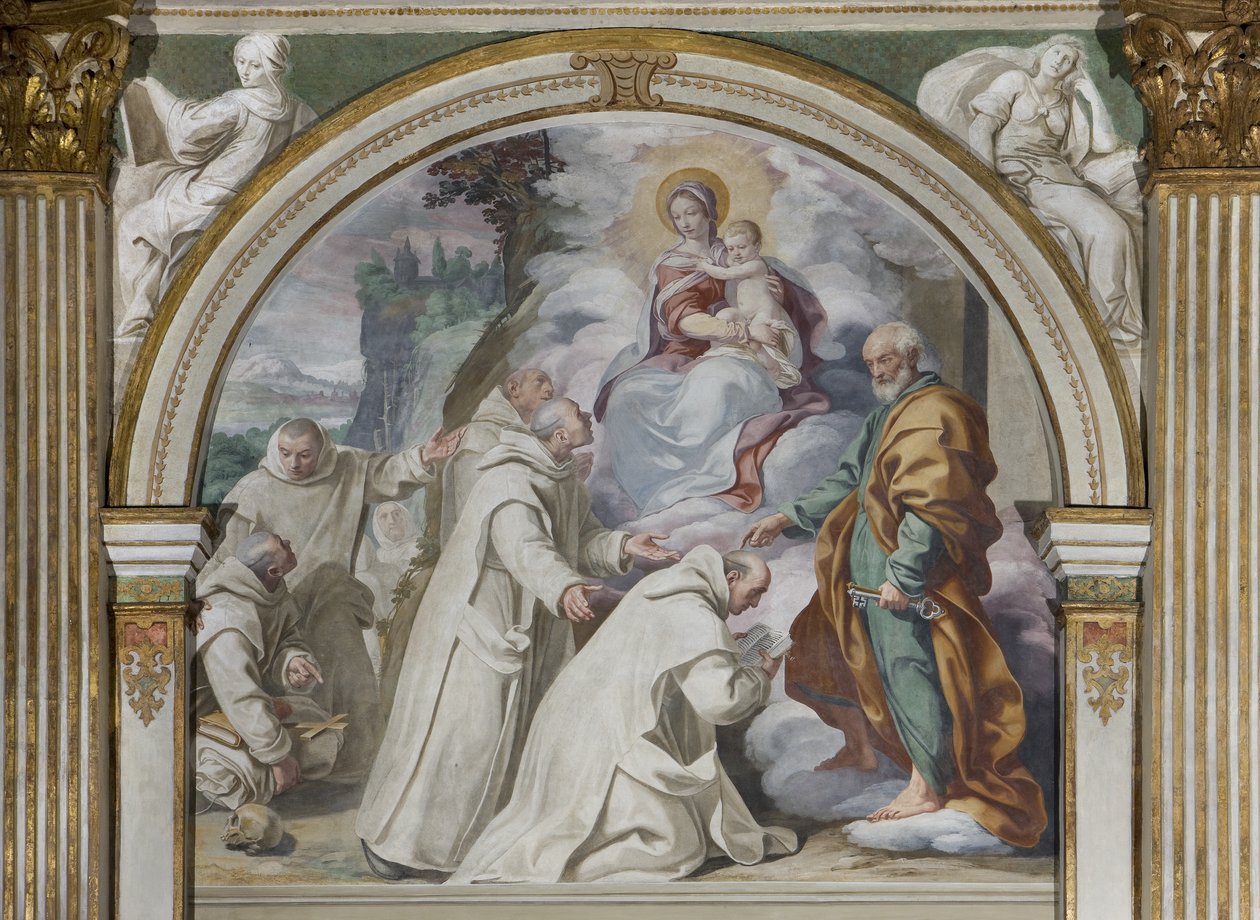 Godkjenning av den karteusiske regelen, 1629 av Daniele Crespi