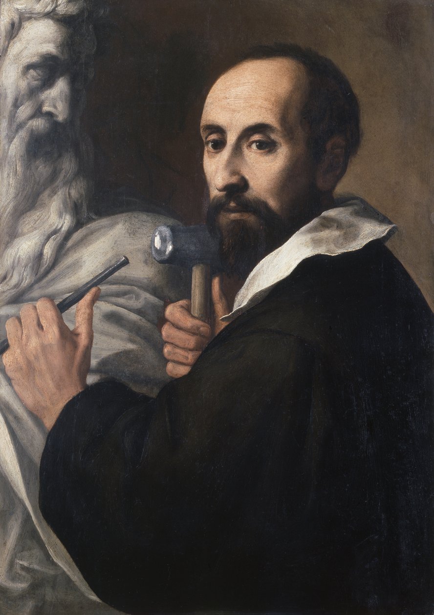 Portrett av en skulptør, ca. 1625 (olje på lerret) av Daniele Crespi