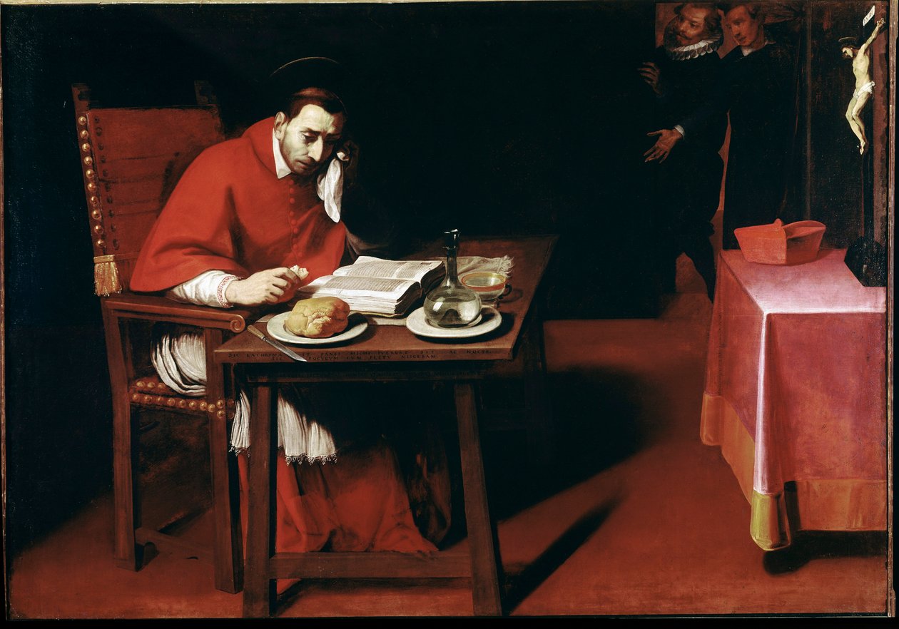 Representasjon av Charles Borromeo, Young (maleri av Daniele Crespi